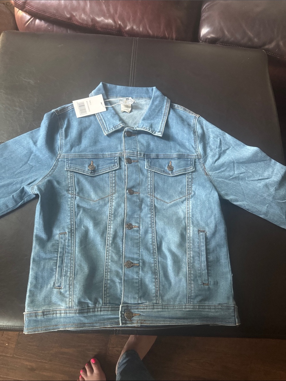 Classic Light Blue Denim Jacket for Women